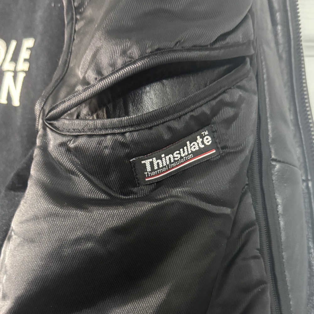 Kenneth Cole Reaction Black Leather Field Jacket - Picture 7 of 13